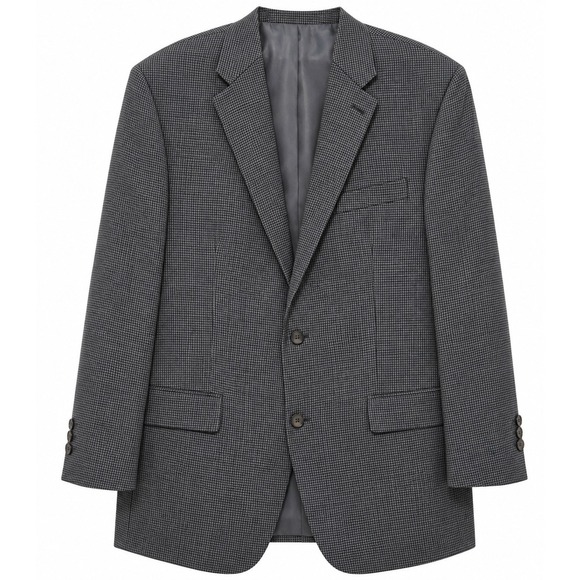 Lauren Ralph Lauren Other - Ralph , Ralph Lauren  Mens 42R Gray Blue Micro Check Wool Sport Coat Blazer